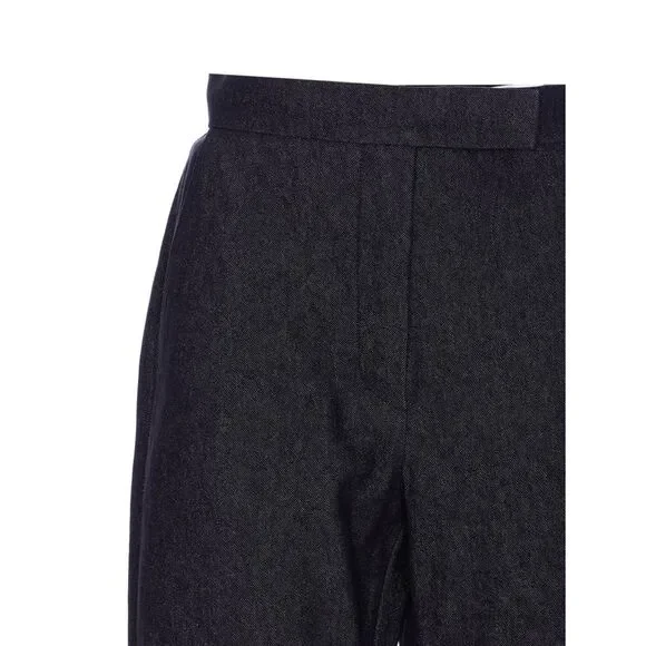 Max Mara Women Galizia Slim Fit Cotton Trousers